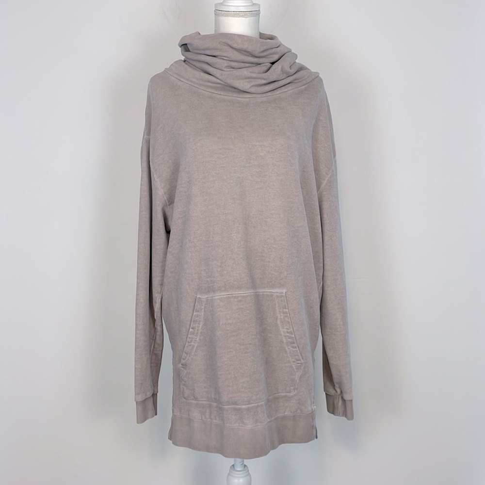ASOS Women’s Cowl Neck Taupe/Light Brown Oversized Sweatshirt. Size XS